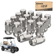 10L0L front view showing 16 chrome lug nuts and benefit of full replacement set