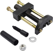 1409KMT front view of tool set showing fit for Big Twin transmissions and easy alignment