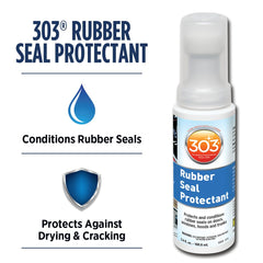 303 Products protectant close-up of bottle nozzle and texture highlighting smooth application