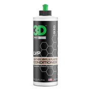 3D bottle front label showing product benefits and size