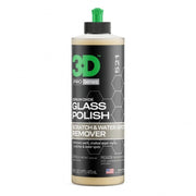 3D glass polish front label showing product clarity benefits