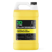 3D Yellow Degreaser gallon bottle front view showing branding and easy-pour cap for storage