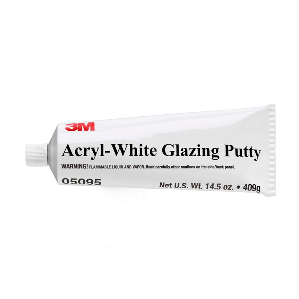 3M Acryl Putty 05095 white 14.5 oz tube showing package and label for professional repairs