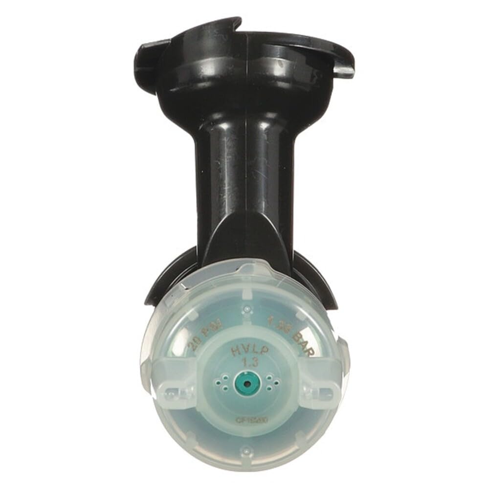 3M atomizing head front view showing nozzle and easy-change benefit