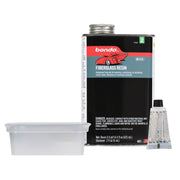 3M Bondo resin front label showing product name and waterproof benefit