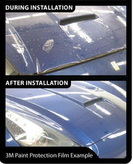 3M close-up of film texture and edge, shows clarity and durable surface protection