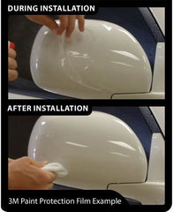 3M film applied to bumper edge, demonstrates invisible protection and chip prevention