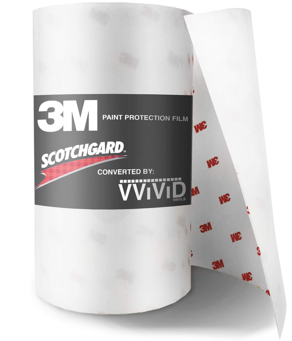 3M clear paint protection roll front view showing full width and length, protects finish