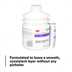 3M Platinum Plus Glaze mixed on plate showing workable consistency and fast sanding benefit