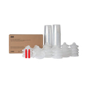 3M front packaging of lids and liners kit showing contents and branding, aids quick identification