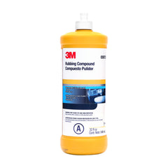 3M rubbing compound front label shows product name and size for quick identification