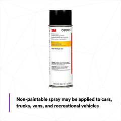 3M rubberized undercoating spray pattern from aerosol showing even coverage benefit