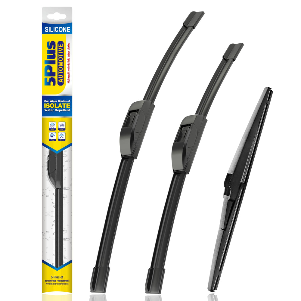 5 PLUS front packaging showing complete 3-pack and fitment