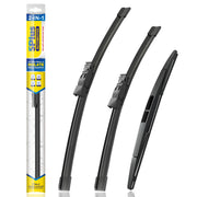 5 PLUS front packaging showing full three-pack and model fit benefit