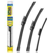 5 PLUS front packaging showing three wipers and vehicle compatibility benefit