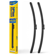 5 PLUS front view of packaged wiper set showing fit for Maverick and easy install