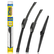 5 PLUS front wiper assembly showing full-length blade and fit benefit
