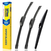 5 PLUS front packaging showing OEM-sized wiper set and fit