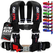 50 Caliber Racing front harness view showing fit and confident restraint