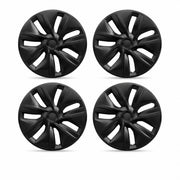 5OOO5OOO front view matte black hubcap shows clean upgrade and curb protection