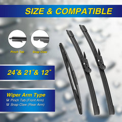 5 PLUS close-up of silicone driver blade edge for smoother wiping