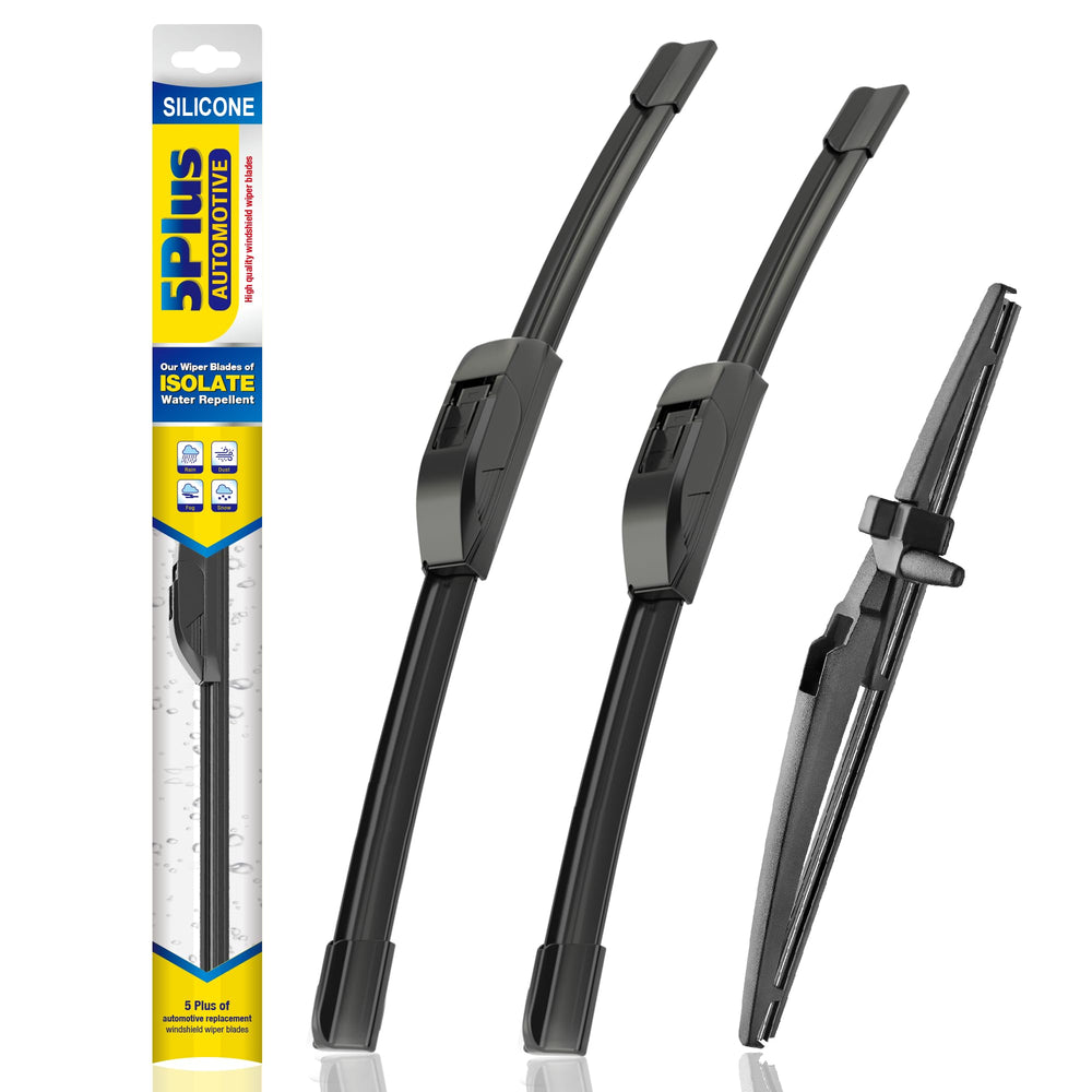 5 PLUS front packaging showing 24, 20, 12-inch set and fit details for convenience