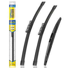 5 PLUS front packaging showing three-blade kit and fitment benefit