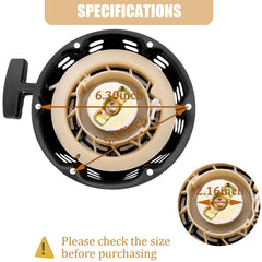 9TH SHOP starter mounting holes and measurements for accurate fit verification benefit