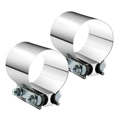 A ABIGAIL clamp front view showing stainless band and secure fit benefit