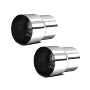 A ABIGAIL adapter front view showing polished stainless finish and durability