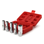A ABIGAIL front view of socket set packaging showing included sizes and drive
