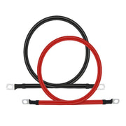 A ABIGAIL front view of 4 AWG 2ft cable set showing color-coded ends and lugs for reliable connections