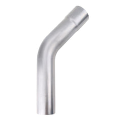 A-KARCK 45° exhaust tube front view showing clean mandrel bend that improves airflow