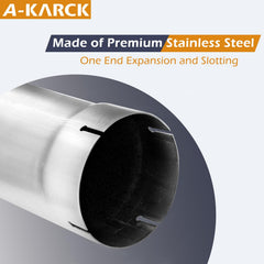 A-KARCK detail of mandrel bend interior profile showing smooth curve for improved flow benefit