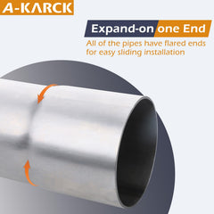A-KARCK tube installed under a vehicle demonstrating fitment and routing options