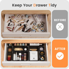 A-LuGei placed inside a vanity drawer keeping makeup visible and easy to reach