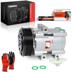 A-Premium front view of compressor showing mounting points and ready-to-install benefit