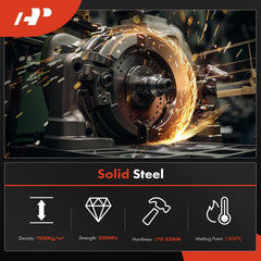 A-Premium black finish texture detail resisting corrosion and wear