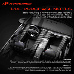 A-Premium mounting holes detail for direct OE-style screw alignment benefit