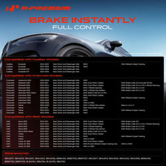 A-Premium caliper with bracket side profile illustrating mounting alignment benefits