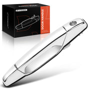 A-Premium chrome front driver handle front view showing clean fit and restored appearance