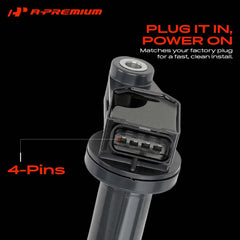 A-Premium coil and iridium plug paired to illustrate matched replacement