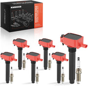 A-Premium front packaging showing six coils and six plugs, clear kit identification and fitment