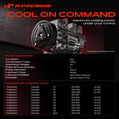 A-Premium compressor side profile illustrating mounting points for installation