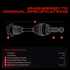 A-Premium axle nut included with assembly for faster, complete installation