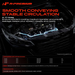 A-Premium discharge line end fittings closeup showing secure connection benefit
