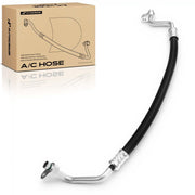 A-Premium discharge line front view showing direct-fit for Nissan models and easy install benefit