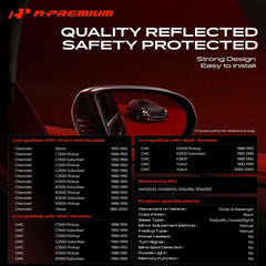 A-Premium driver side flat glass close-up highlighting clear reflection and accuracy