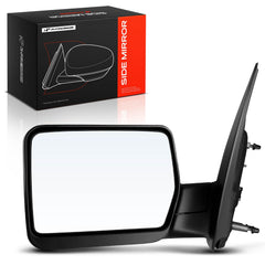 A-Premium driver side mirror front view showing precise fit and clean lines