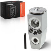 A-Premium expansion valve front view showing ports and robust aluminum body benefit reliable fit